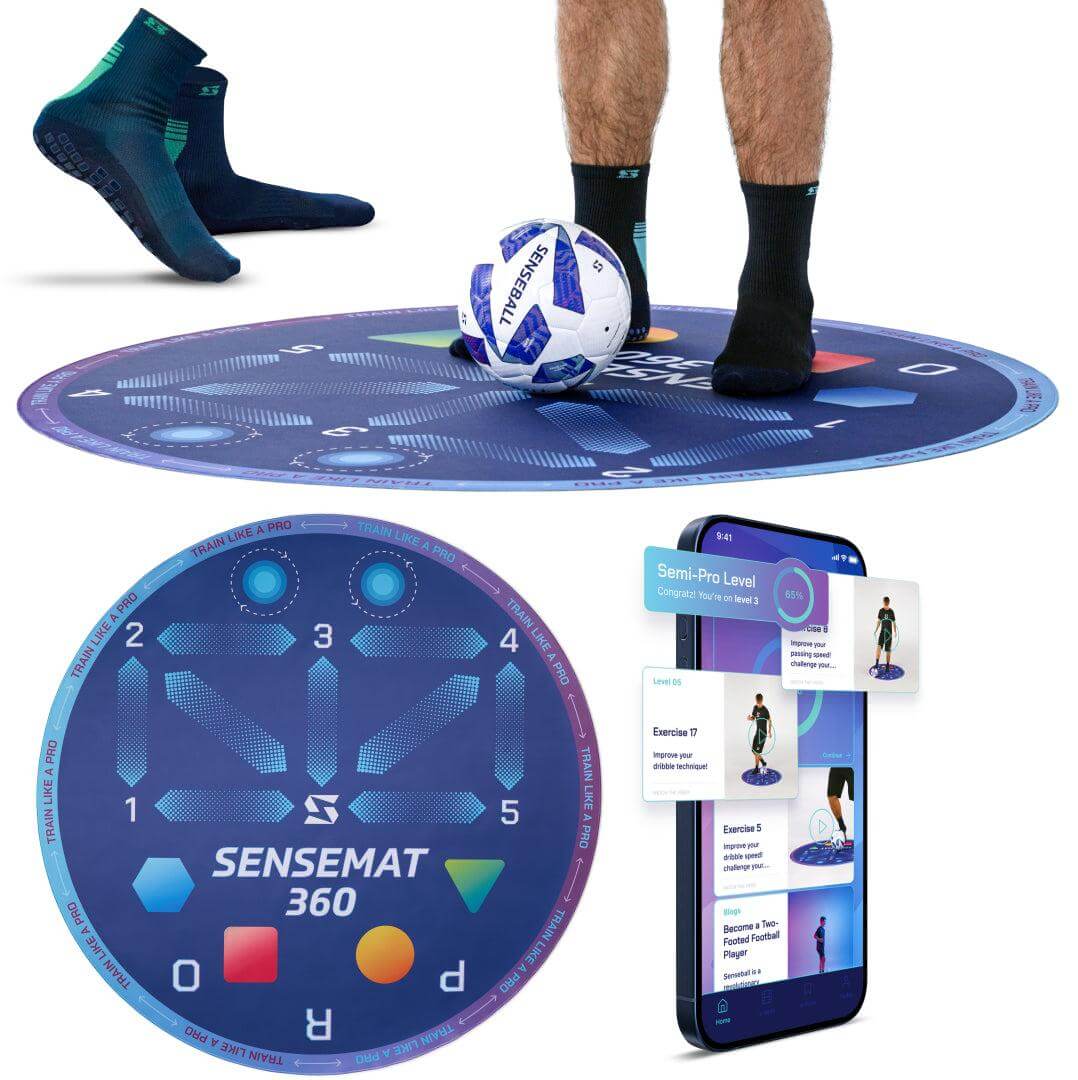 Pro-Level Cognitive + Footwork Soccer Training Mat