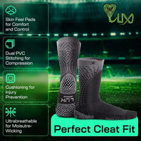 Close-up of Performance Grip Cleat Socks showcasing non-slip sole grip design