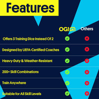 Open Goaaal® Fodbold Træningsterninger | 216-Drill Coaching System
