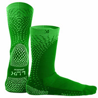 Durable grip zones on Performance Cleat Socks ensuring maximum cleat control