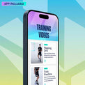 Football Kick Trainer Pro-Level with Size 2 Ball in Green, featuring SenseBall app and training videos for enhanced skills.
